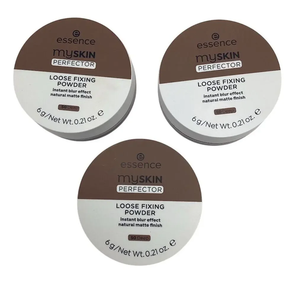 Essence My Skin Perfector Loose Fixing Powder 50 Deep Matte Finish 6g pack‎ 3